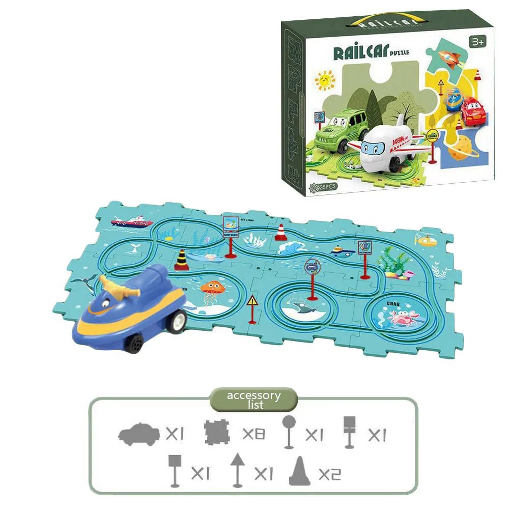 Quebra - Cabeça de Pista - Frete Grátis - Brinquedo Montessori #Product_type# - Desenvolvimento infantil