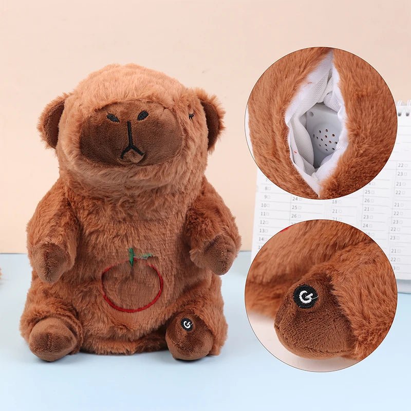 Pelúcia Baby Capivara Respira - Brinquedo Montessori #Product_type# - Desenvolvimento infantil