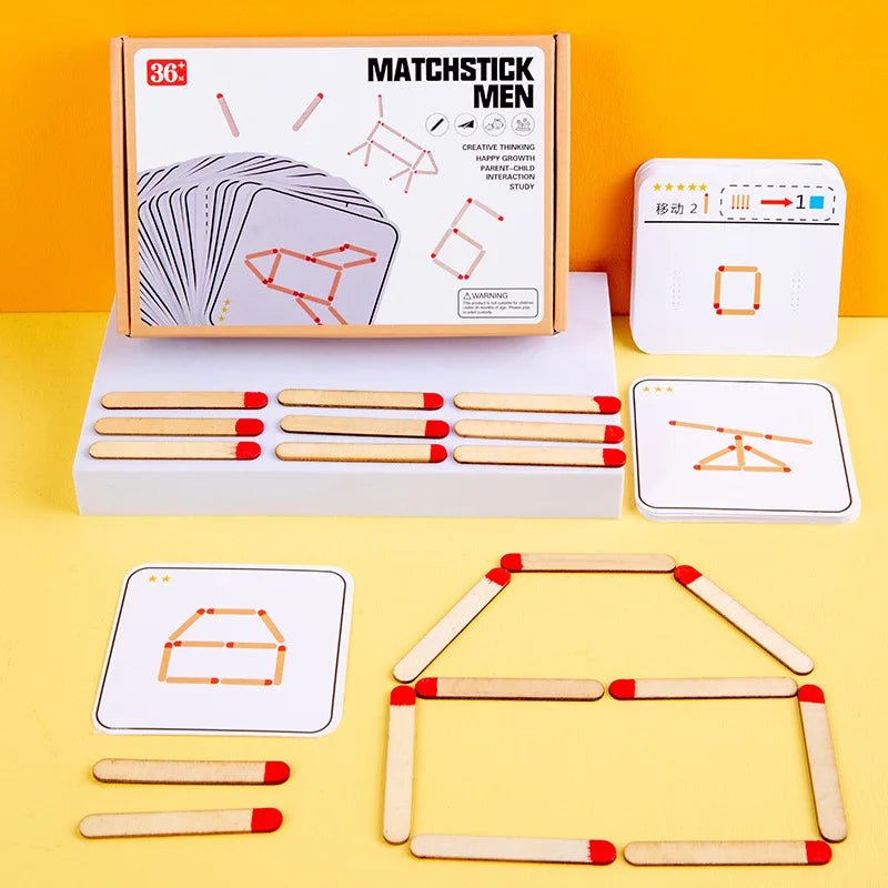 Jogo de Correspondência de Palitos Montessori - Brinquedo Montessori #Product_type# - Desenvolvimento infantil