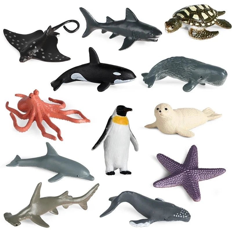 Miniaturas de Animais da Fazenda e Selva - Brinquedo Montessori #Product_type# - Desenvolvimento infantil