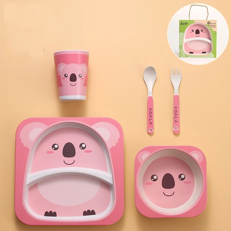 Kit Refeição de Bambu Natural - Brinquedo Montessori #Product_type# - Desenvolvimento infantil