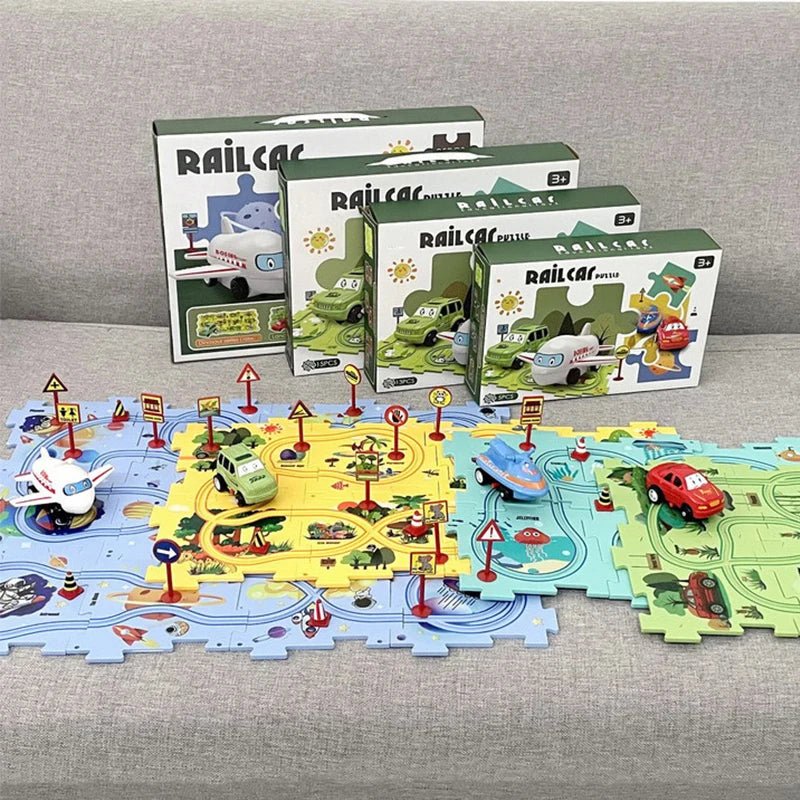 Quebra - Cabeça de Pista - Frete Grátis - Brinquedo Montessori #Product_type# - Desenvolvimento infantil
