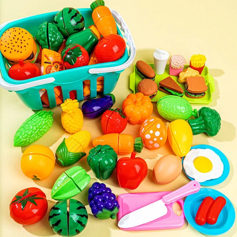 Frutas, Vegetais e Acessórios Cozinha Infantil - Brinquedo Montessori #Product_type# - Desenvolvimento infantil