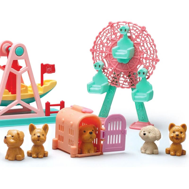 Parque de Diversão Cachorrinhos Fofos - Brinquedo Montessori #Product_type# - Desenvolvimento infantil