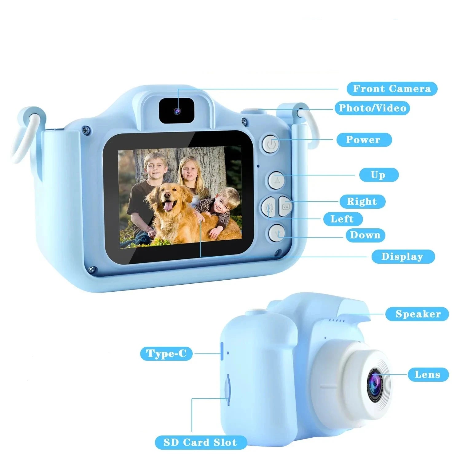 Câmera Digital Infantil 1080P - Brinquedo Montessori #Product_type# - Desenvolvimento infantil