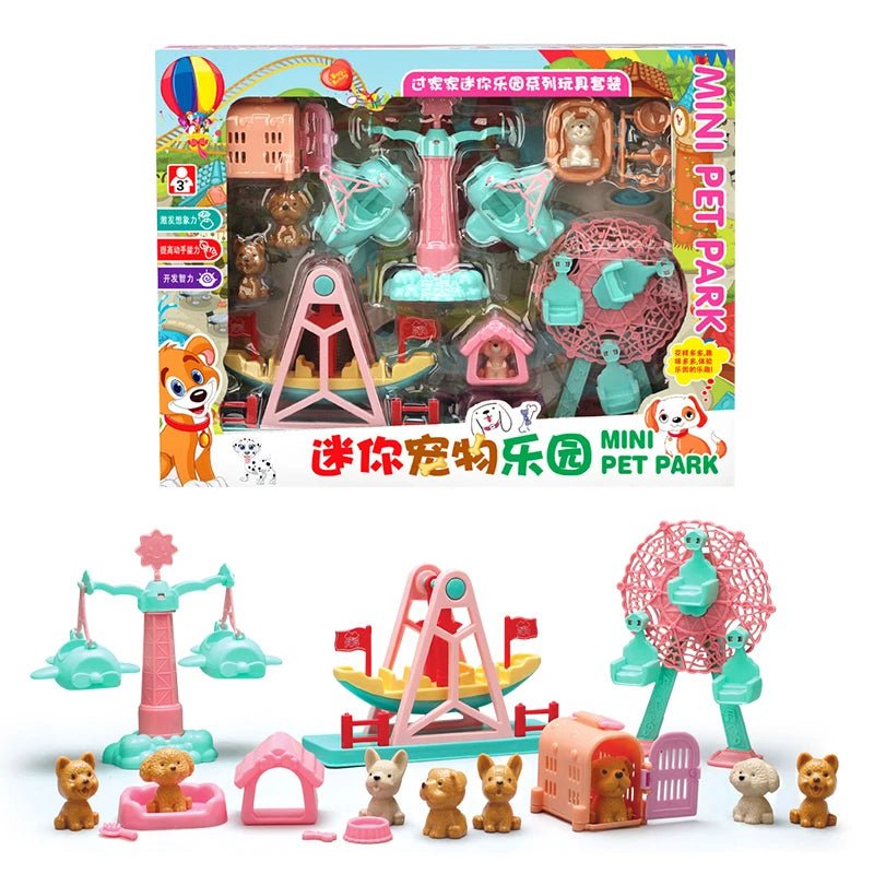 Parque de Diversão Cachorrinhos Fofos - Brinquedo Montessori #Product_type# - Desenvolvimento infantil