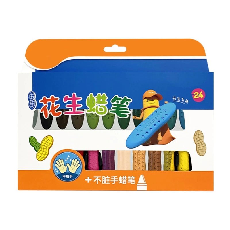 Giz de Cera em Formato de Amendoim - Brinquedo Montessori #Product_type# - Desenvolvimento infantil