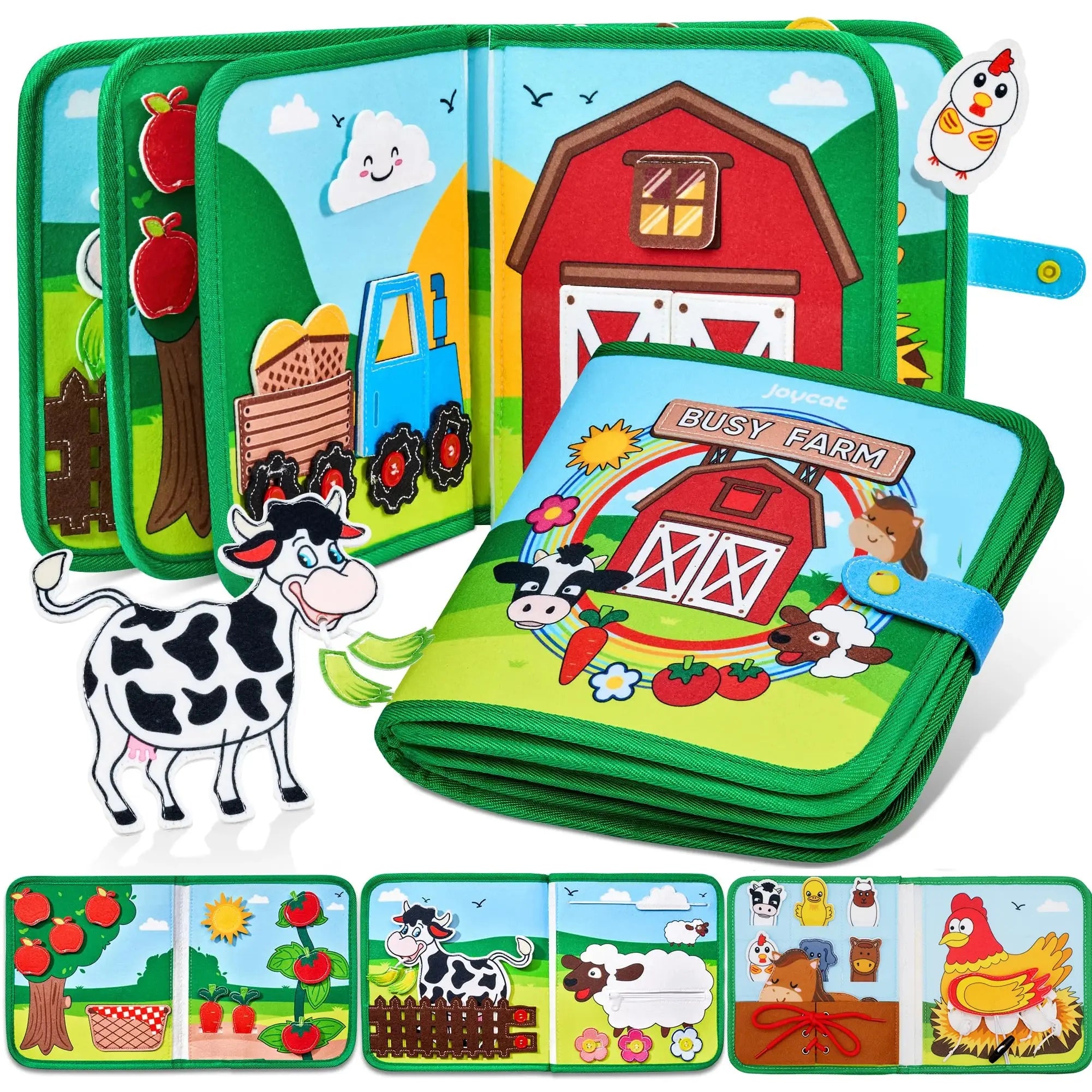 Livro Interativo Infantil - Brinquedo Montessori #Product_type# - Desenvolvimento infantil