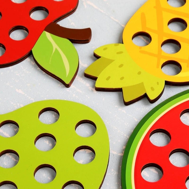 Kit 4 Brinquedos de Alinhavo - Montessori - Brinquedo Montessori #Product_type# - Desenvolvimento infantil