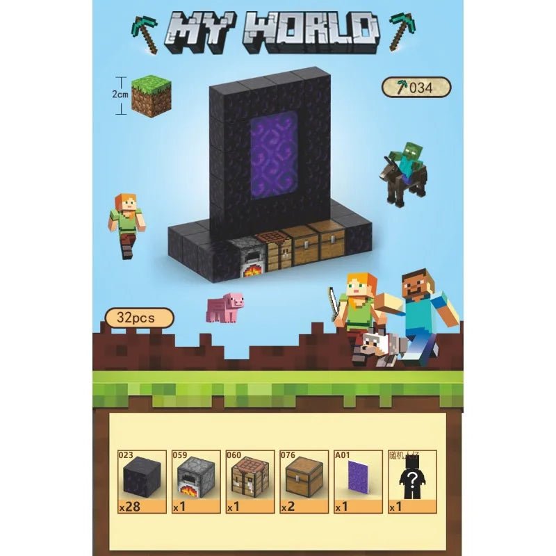Blocos Magnéticos Minecraft - Brinquedo Montessori #Product_type# - Desenvolvimento infantil
