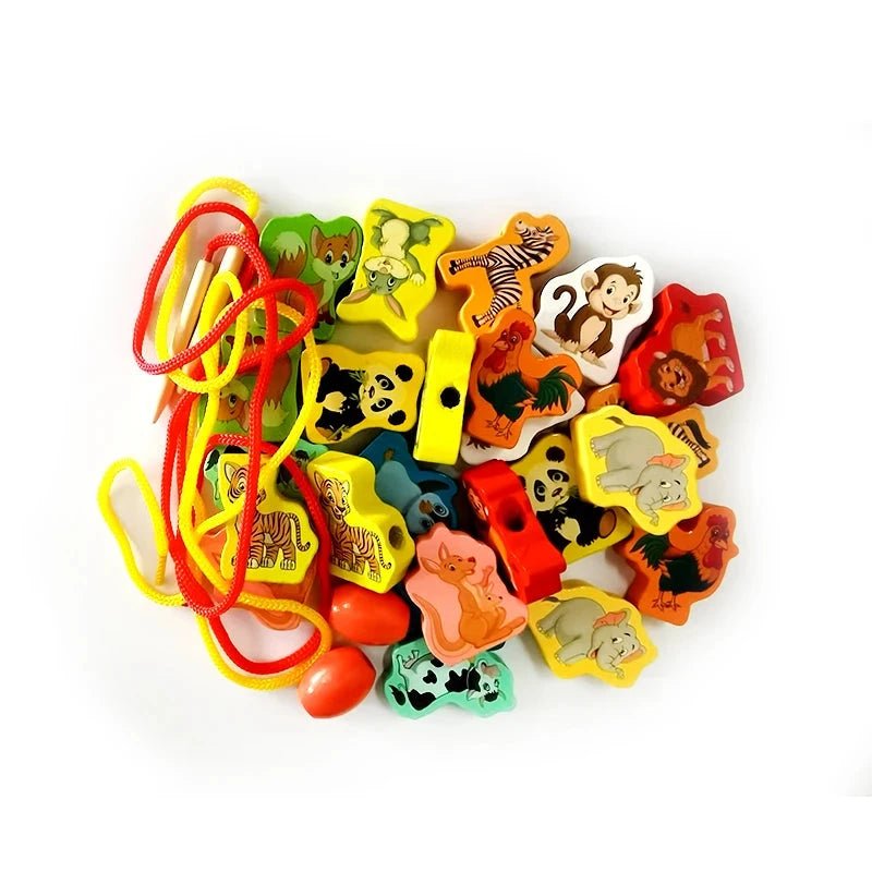Brinquedo de Alinhavo de Madeira - Brinquedo Montessori #Product_type# - Desenvolvimento infantil