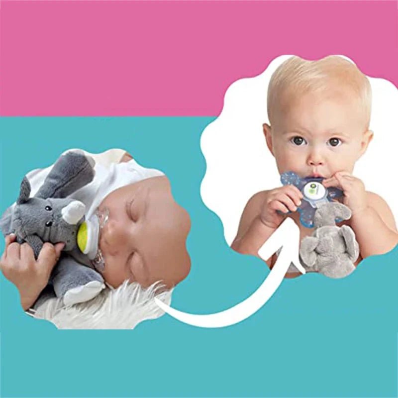 Chupeta com Pelúcia - Brinquedo Montessori #Product_type# - Desenvolvimento infantil