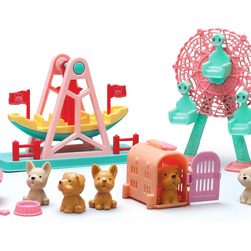 Parque de Diversão Cachorrinhos Fofos - Brinquedo Montessori #Product_type# - Desenvolvimento infantil