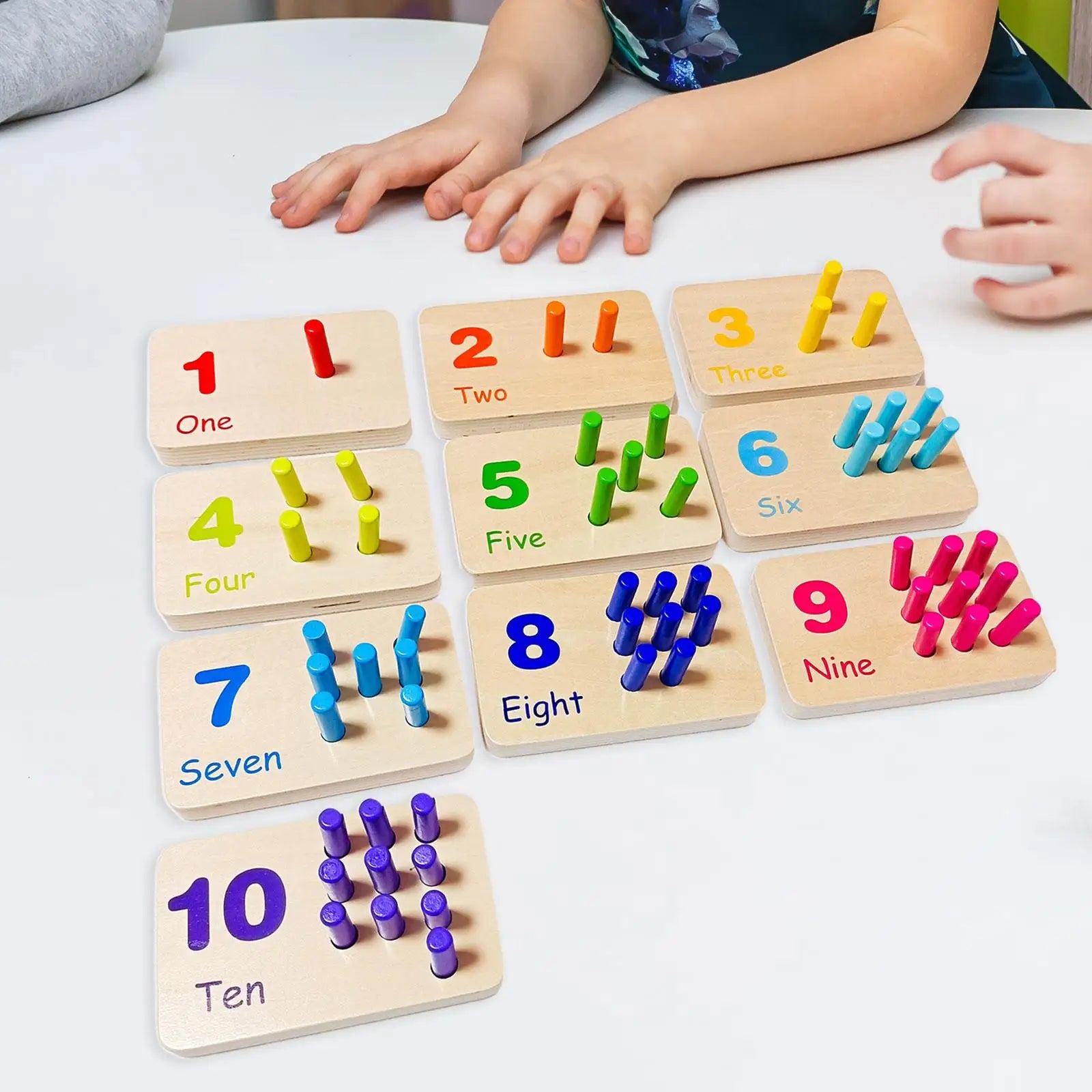 Tabuleiro de Contagem Montessori - Brinquedo Montessori #Product_type# - Desenvolvimento infantil