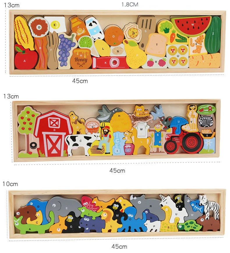 Quebra Cabeça Infantil 3D - Brinquedo Montessori #Product_type# - Desenvolvimento infantil