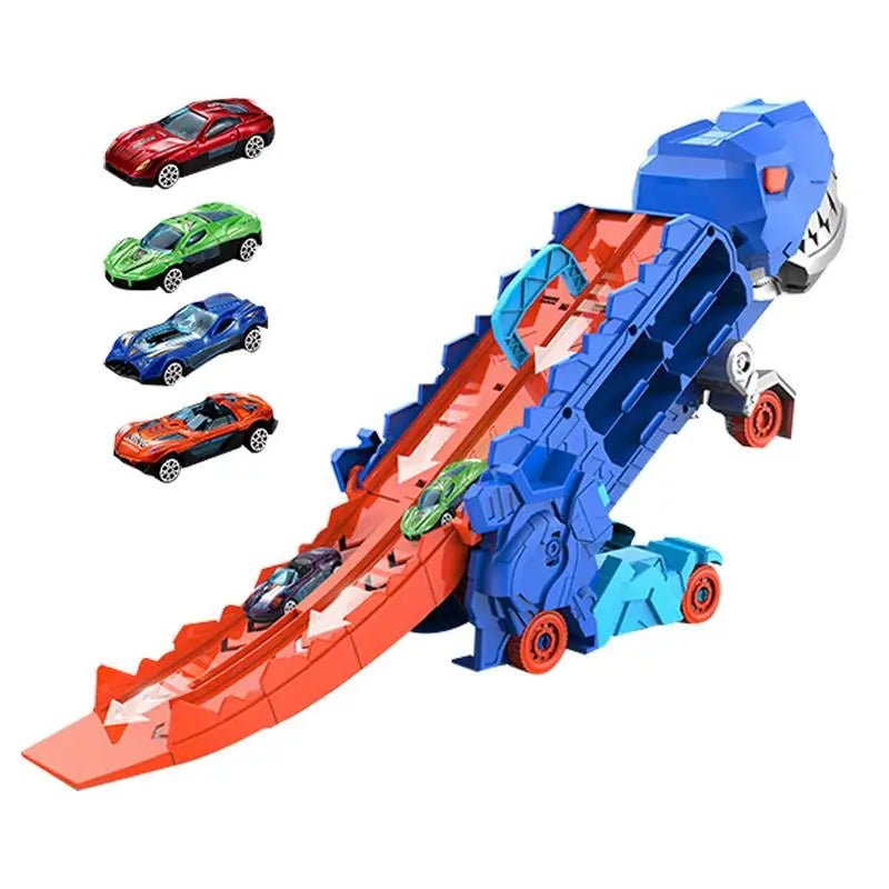 Carreta Dino Transform - Pista Carros - Brinquedo Montessori #Product_type# - Desenvolvimento infantil