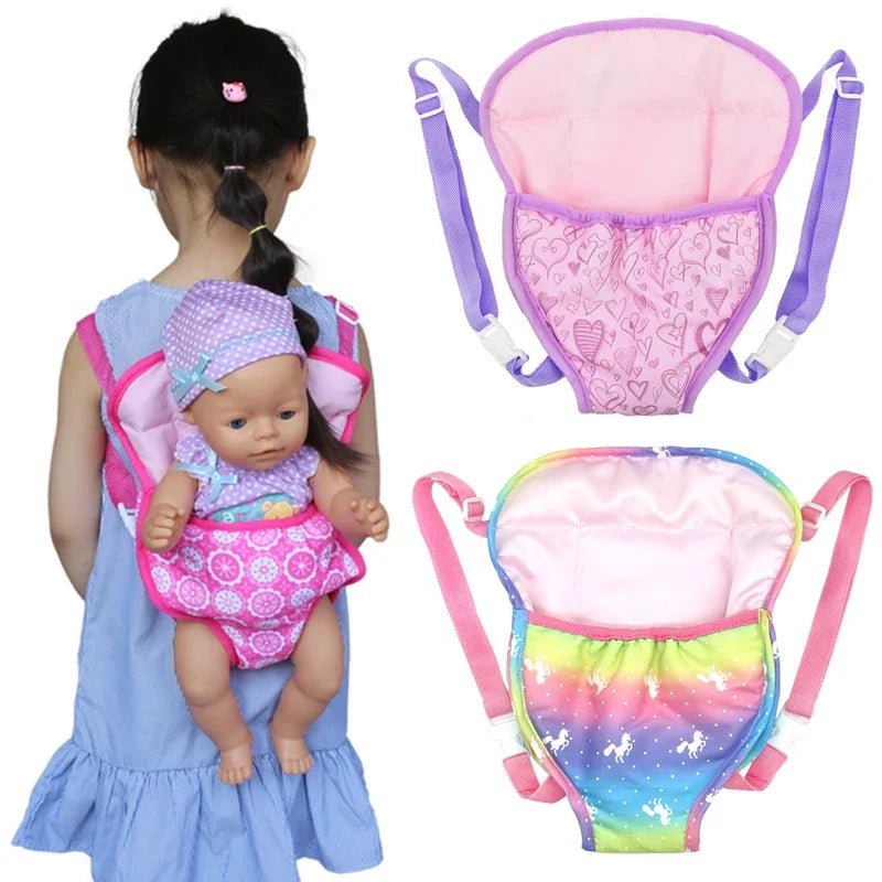 Mochila para Boneca - Brinquedo Montessori #Product_type# - Desenvolvimento infantil