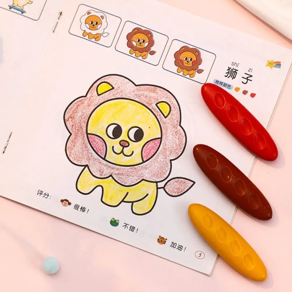 Giz de Cera Anatômico - Brinquedo Montessori #Product_type# - Desenvolvimento infantil
