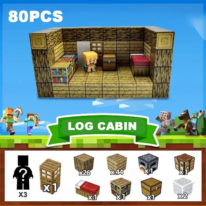 Blocos Magnéticos Minecraft - Brinquedo Montessori #Product_type# - Desenvolvimento infantil