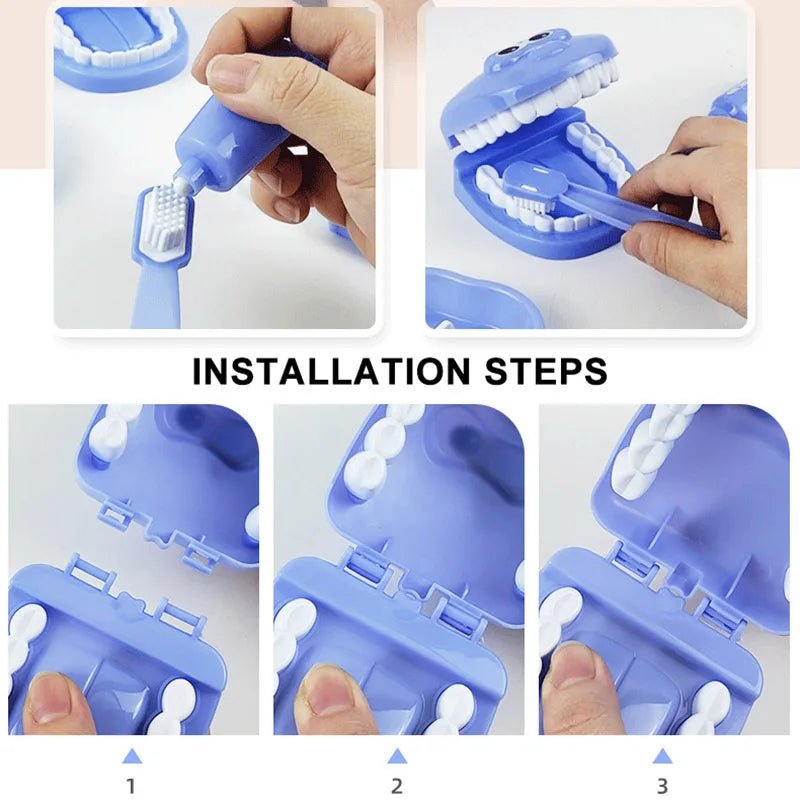 Kit Mini Dentista - Brinquedo Montessori #Product_type# - Desenvolvimento infantil