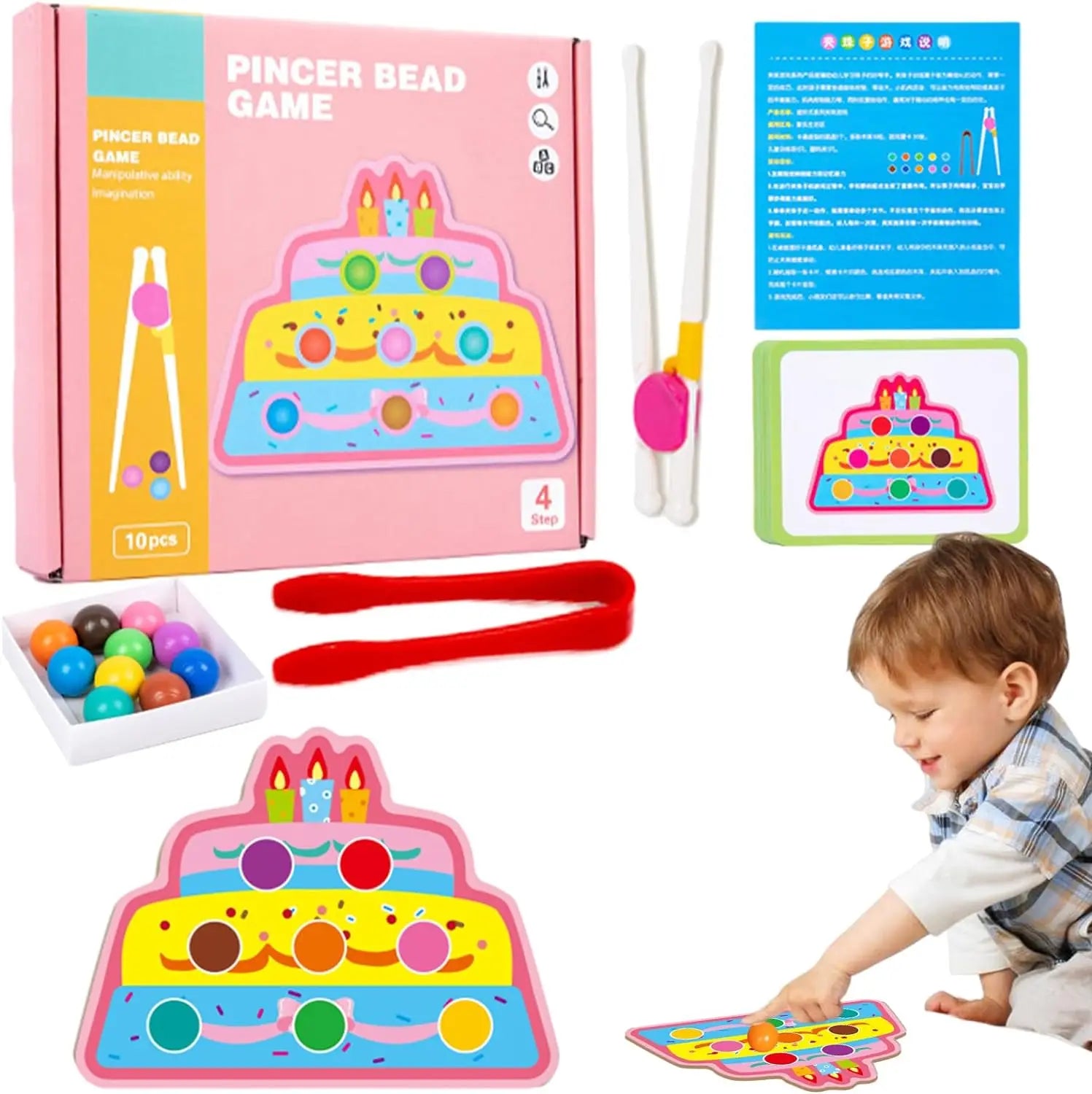 Jogo de Pinça - Brinquedo Montessori #Product_type# - Desenvolvimento infantil