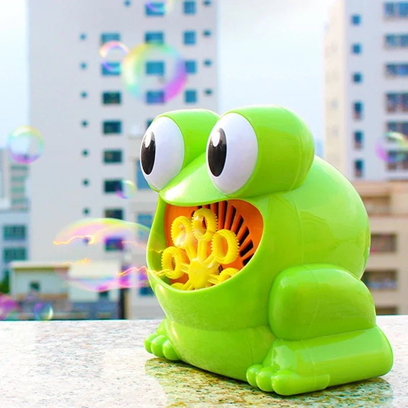 Máquina de Bolhas Automática - Sapo - Brinquedo Montessori #Product_type# - Desenvolvimento infantil