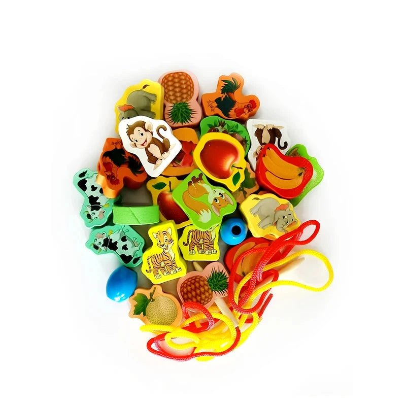 Brinquedo de Alinhavo de Madeira - Brinquedo Montessori #Product_type# - Desenvolvimento infantil