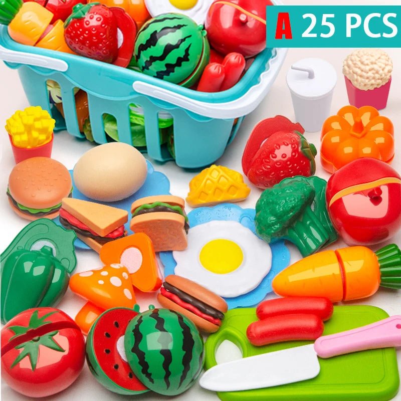 Frutas, Vegetais e Acessórios Cozinha Infantil - Brinquedo Montessori #Product_type# - Desenvolvimento infantil