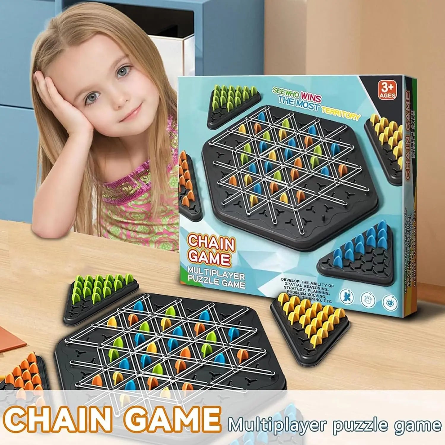 Jogo Tabuleiro Conquista - Brinquedo Montessori #Product_type# - Desenvolvimento infantil