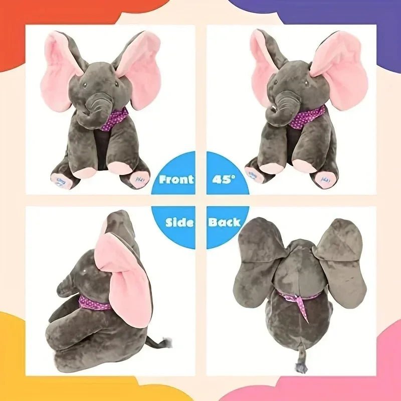 Pelúcia Elefantinho Interativo - Brinquedo Montessori #Product_type# - Desenvolvimento infantil