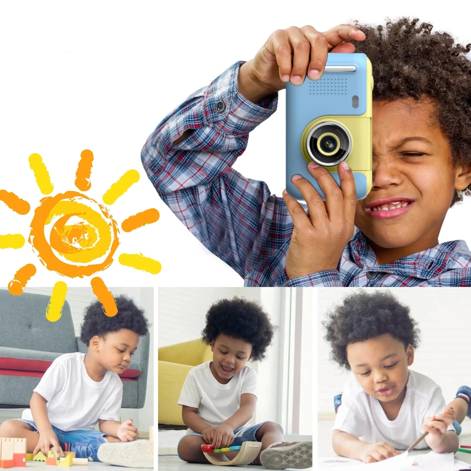 Câmera Digital Infantil Tripé - Brinquedo Montessori #Product_type# - Desenvolvimento infantil