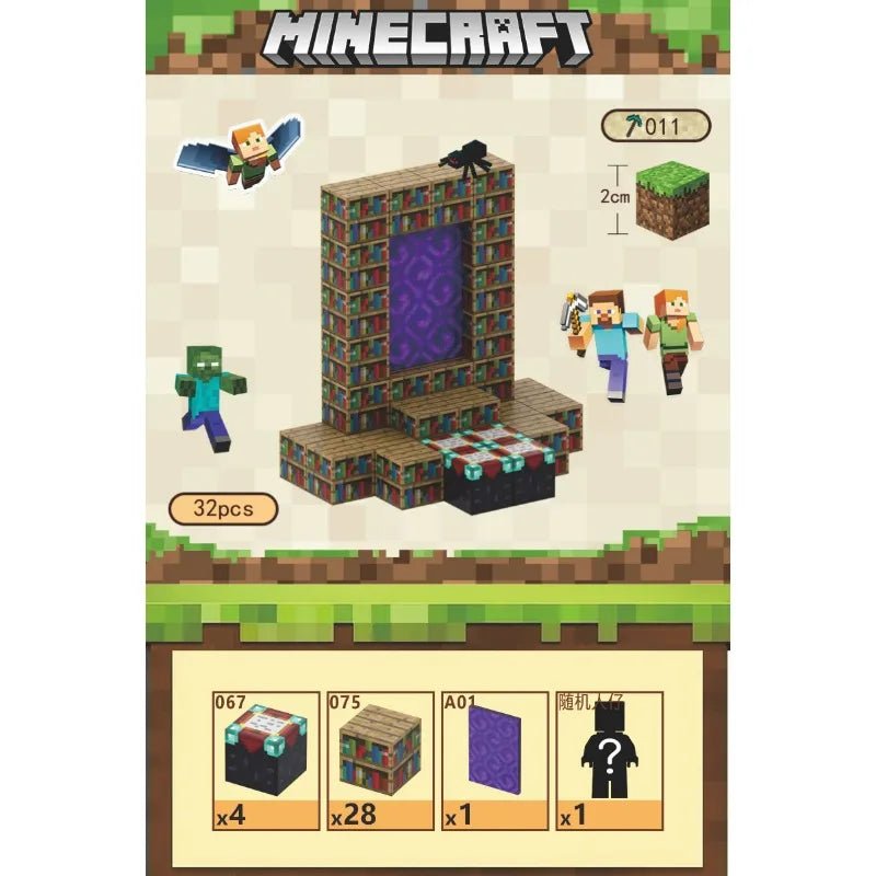 Blocos Magnéticos Minecraft - Brinquedo Montessori #Product_type# - Desenvolvimento infantil