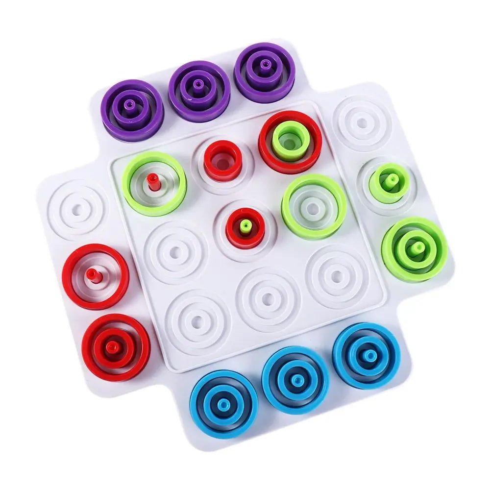 Jogo de Tabuleiro de Anéis - Brinquedo Montessori #Product_type# - Desenvolvimento infantil