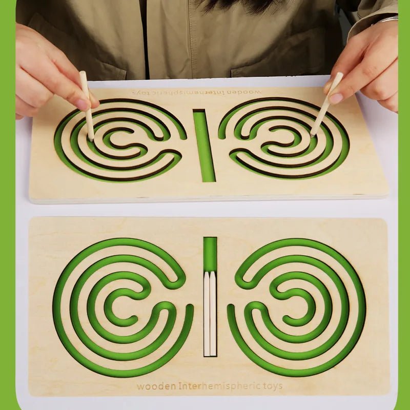 Tabuleiro Labirinto - Brinquedo Montessori #Product_type# - Desenvolvimento infantil