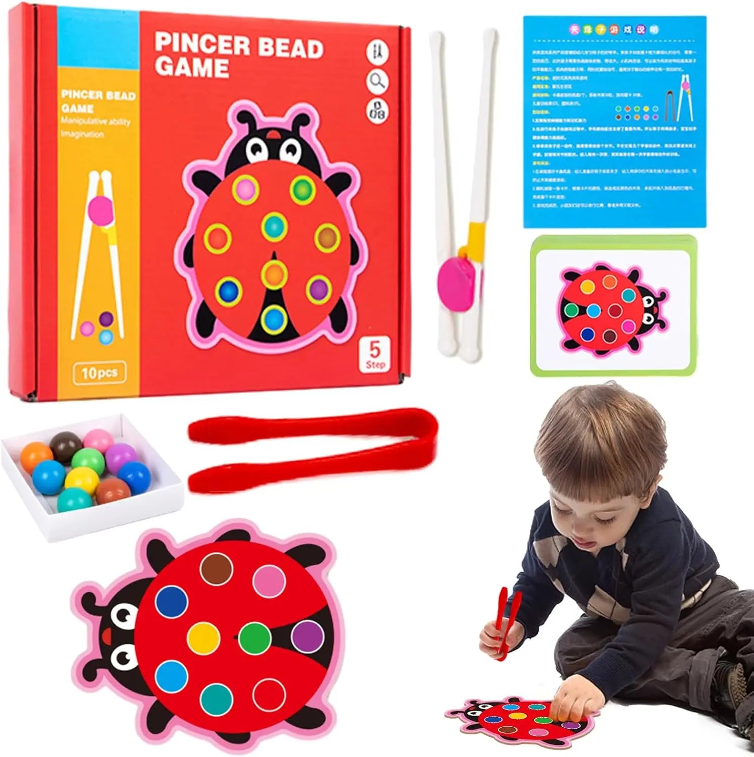 Jogo de Pinça - Brinquedo Montessori #Product_type# - Desenvolvimento infantil