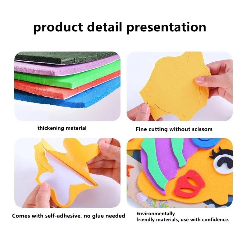 Kit de Adesivos EVA 3D Infantil