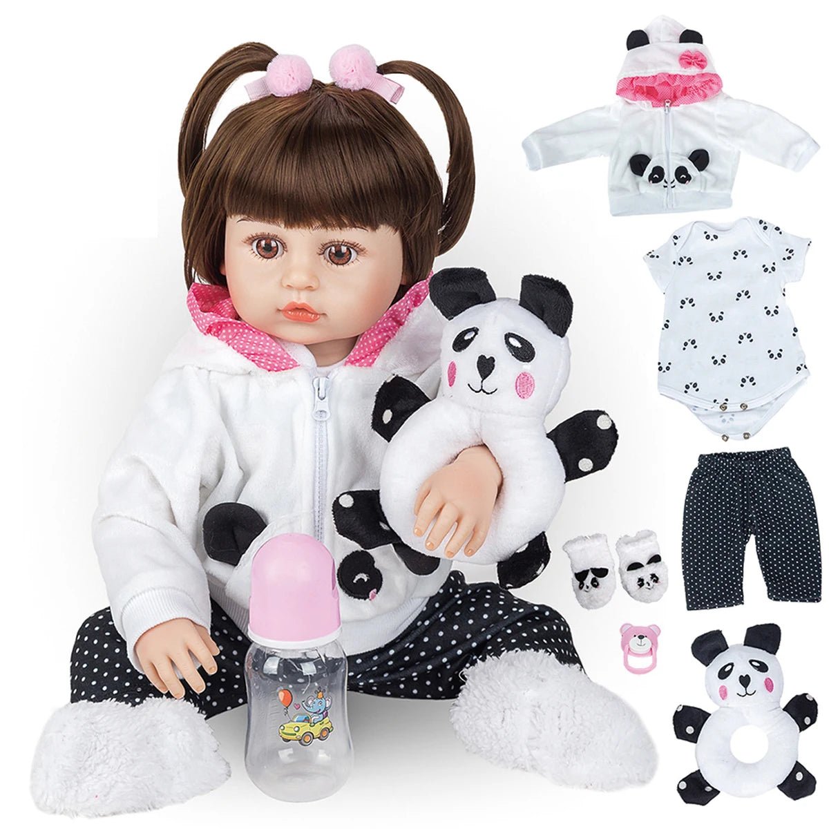 Boneca Reborn Brastoy - Brinquedo Montessori #Product_type# - Desenvolvimento infantil