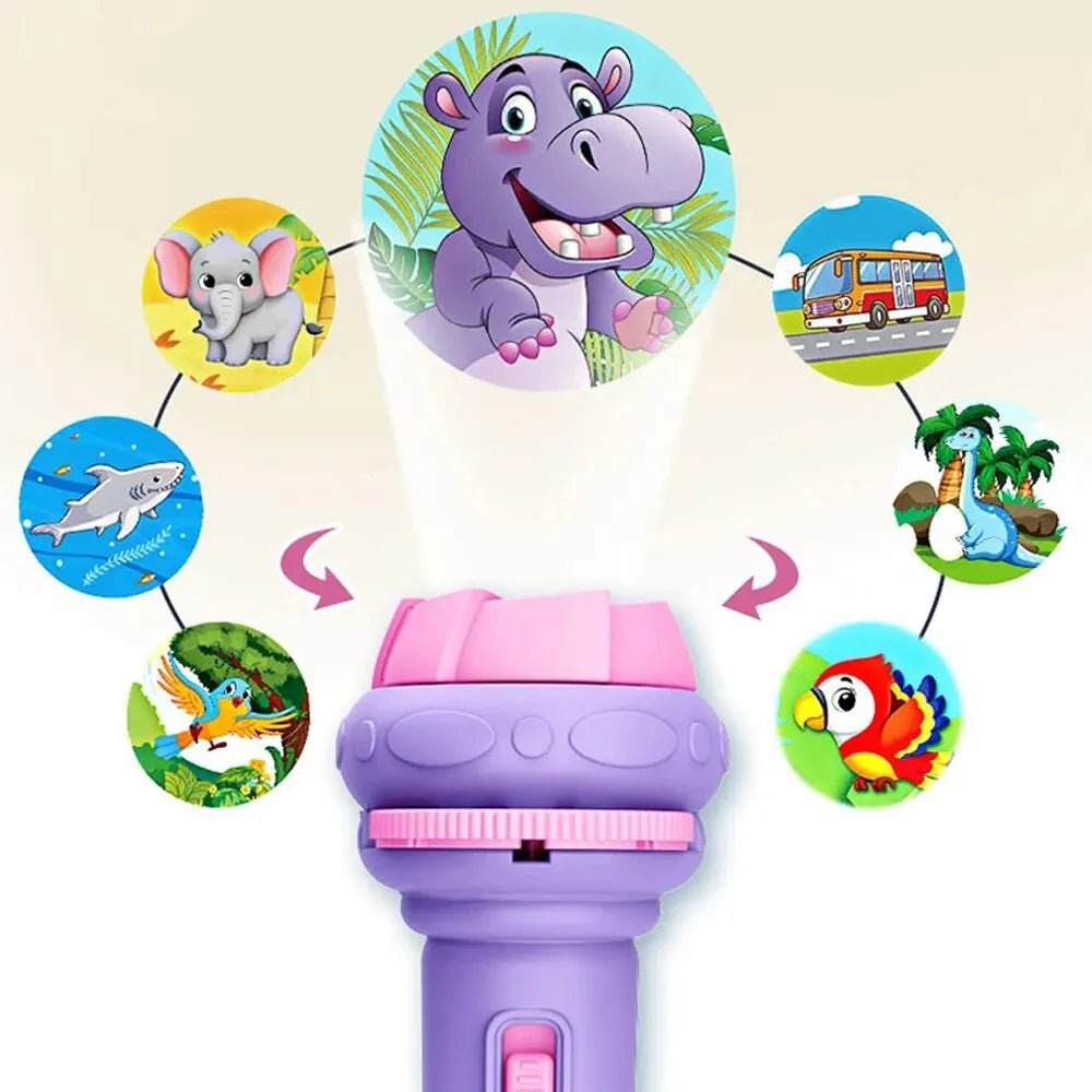 Lanterna de Projeção de Desenhos - Brinquedo Montessori #Product_type# - Desenvolvimento infantil