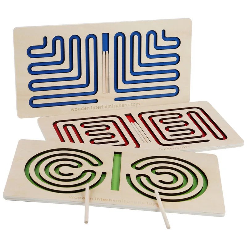 Tabuleiro Labirinto - Brinquedo Montessori #Product_type# - Desenvolvimento infantil