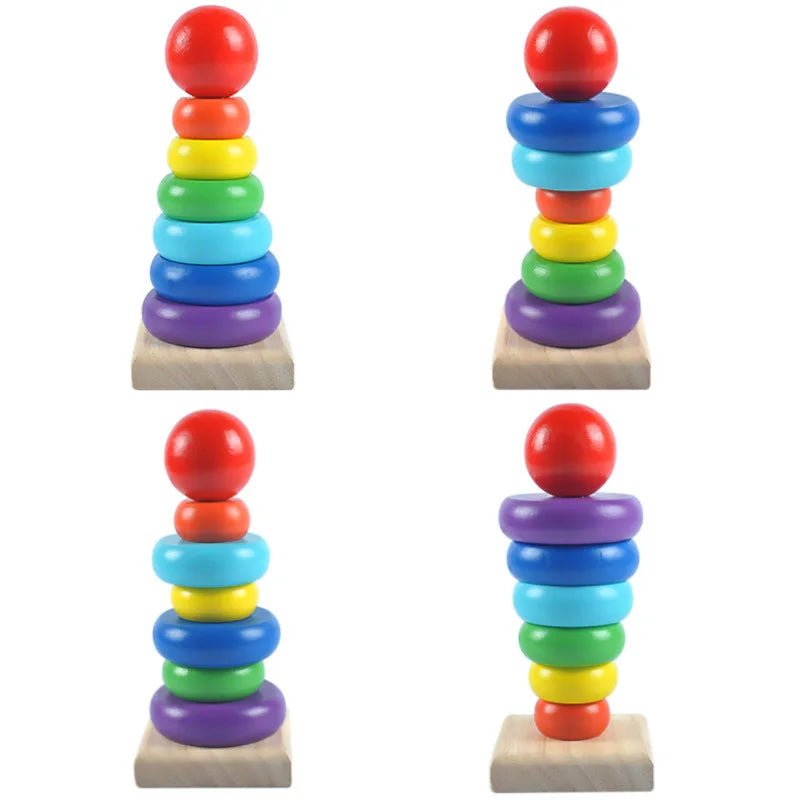 Torre de Anéis Empilháveis Montessori - Brinquedo Montessori #Product_type# - Desenvolvimento infantil