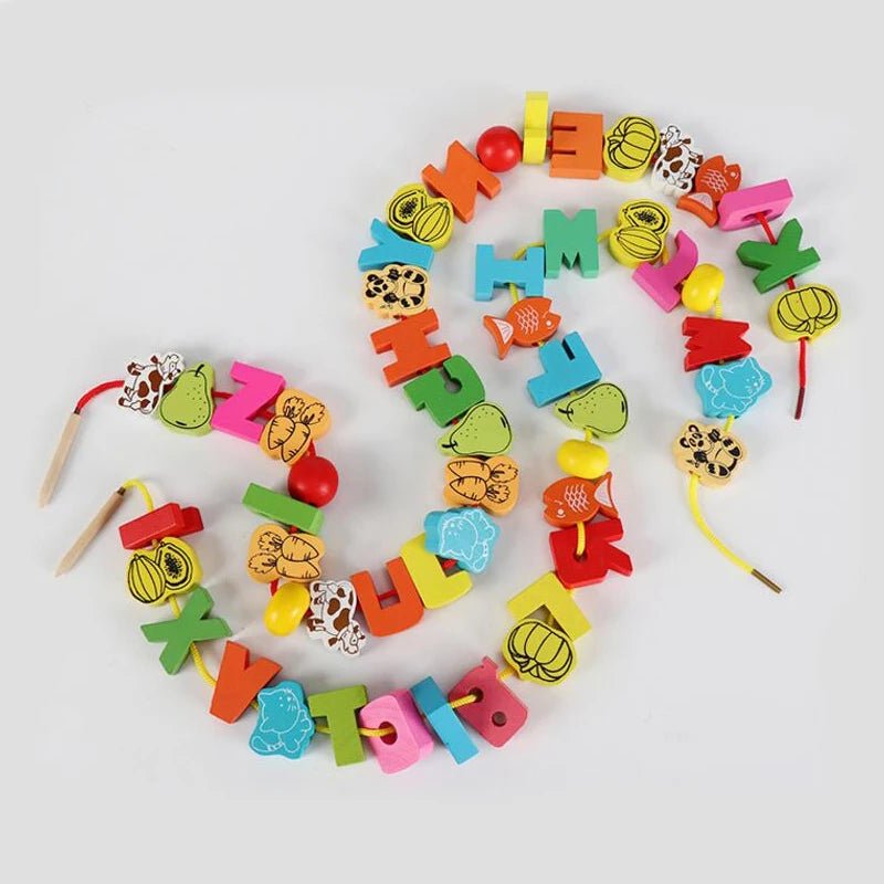 Brinquedo de Alinhavo de Madeira - Brinquedo Montessori #Product_type# - Desenvolvimento infantil