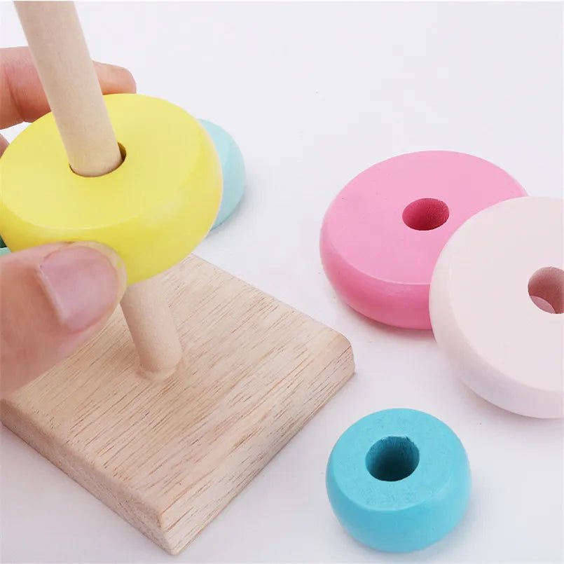 Torre de Anéis Empilháveis Montessori - Brinquedo Montessori #Product_type# - Desenvolvimento infantil