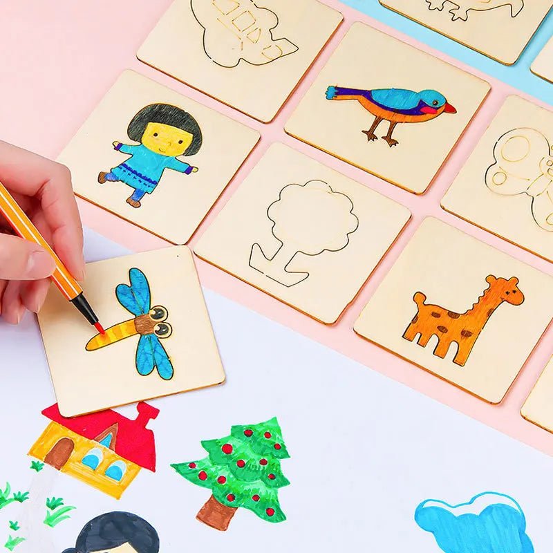 32 Réguas de Desenho - Brinquedo Montessori #Product_type# - Desenvolvimento infantil