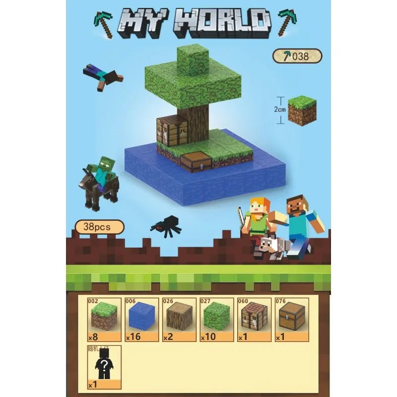 Blocos Magnéticos Minecraft - Brinquedo Montessori #Product_type# - Desenvolvimento infantil