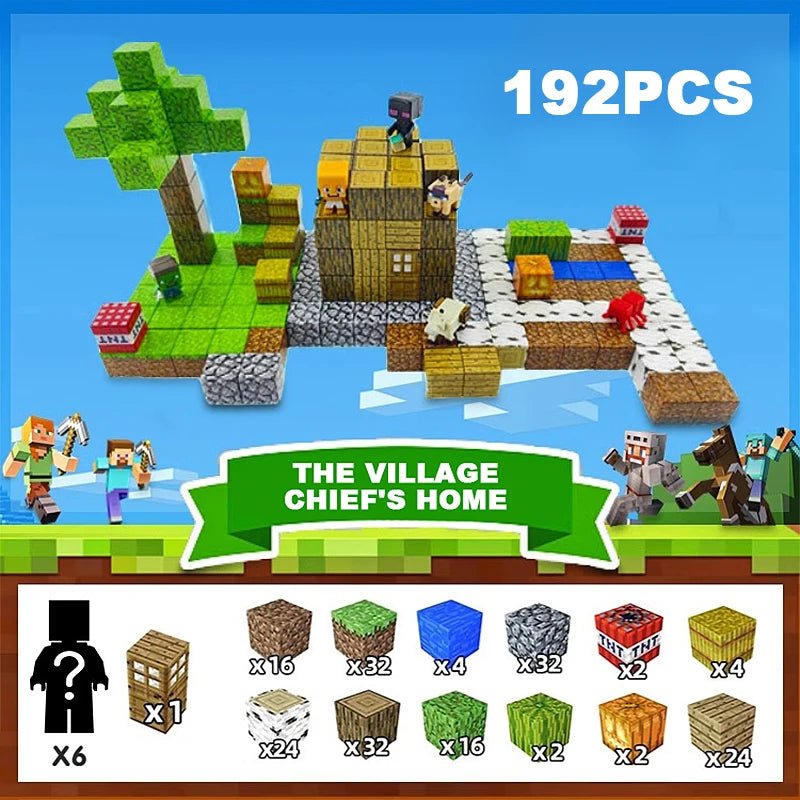 Blocos Magnéticos Minecraft - Brinquedo Montessori #Product_type# - Desenvolvimento infantil