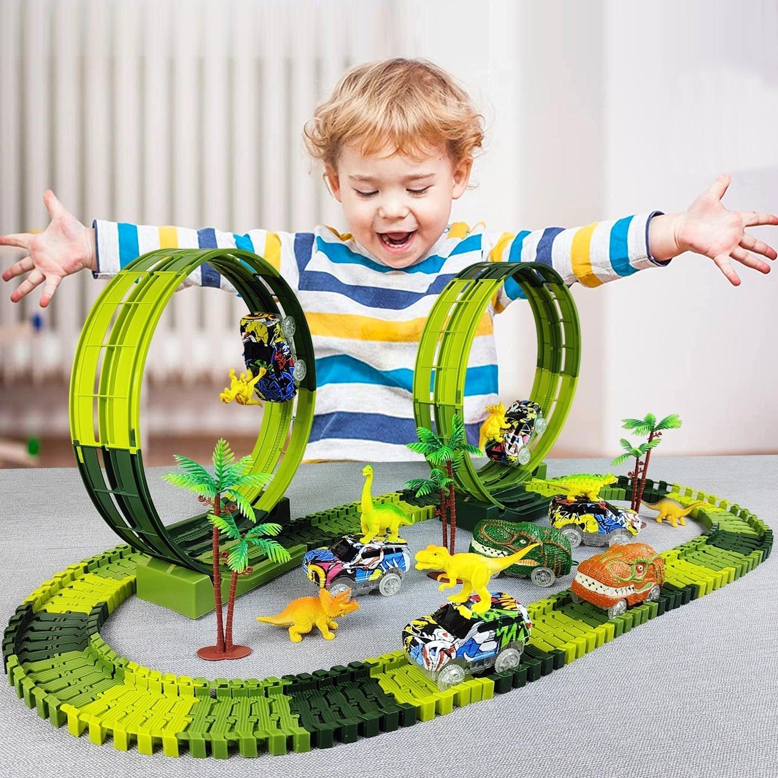Super Pista de Dinossauros - Edição Limitada - Brinquedo Montessori #Product_type# - Desenvolvimento infantil