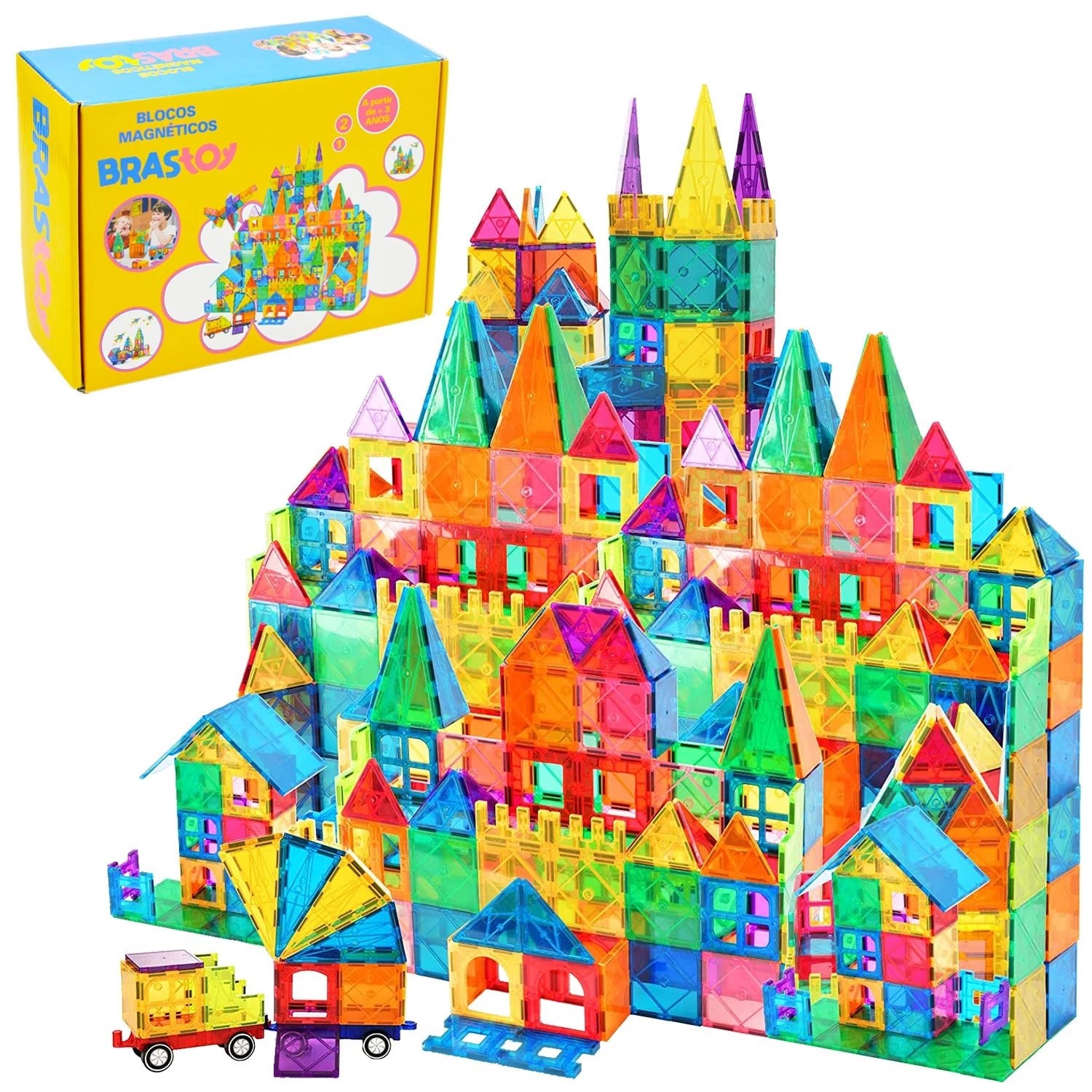 Bloco Magnético Colorido - Frete Grátis - Brinquedo Montessori #Product_type# - Desenvolvimento infantil
