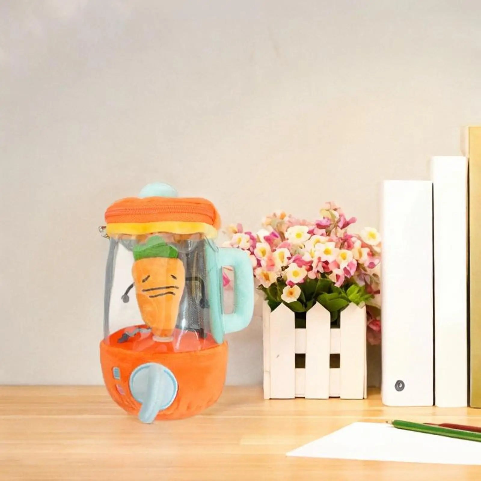 Pelúcia Liquidificador com Cenoura - Brinquedo Montessori #Product_type# - Desenvolvimento infantil