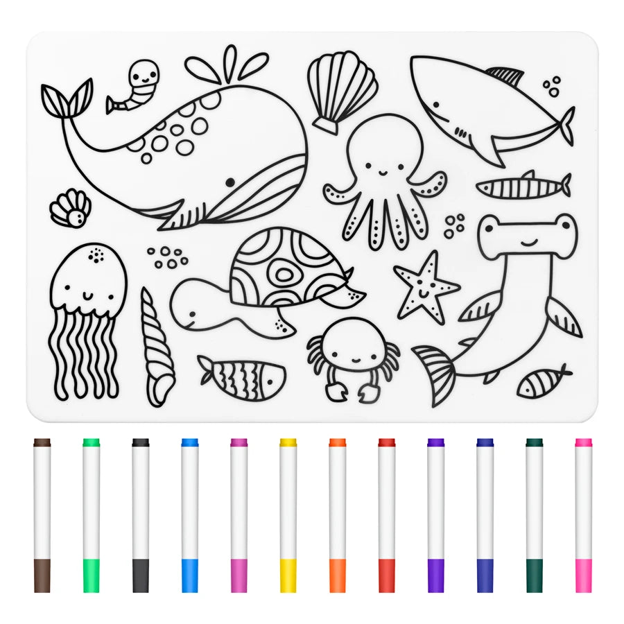 Jogo Americano para Colorir - Brinquedo Montessori #Product_type# - Desenvolvimento infantil