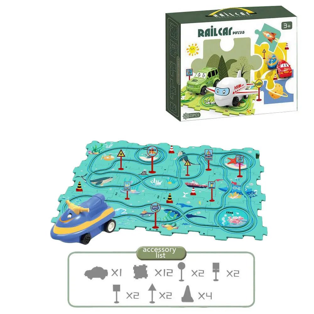 Quebra - Cabeça de Pista - Frete Grátis - Brinquedo Montessori #Product_type# - Desenvolvimento infantil